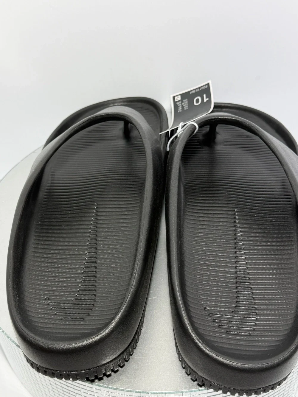 Nike Black Slide-Style Flip Flops size 10 New w tags